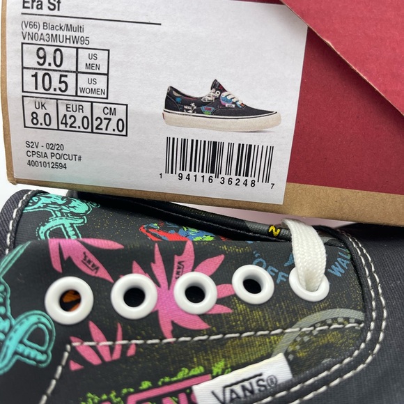 Vans • Men’s Era Sf
(V66) Black/Multi Sneakers 
VN0A3MUHW95 - Picture 13 of 16
